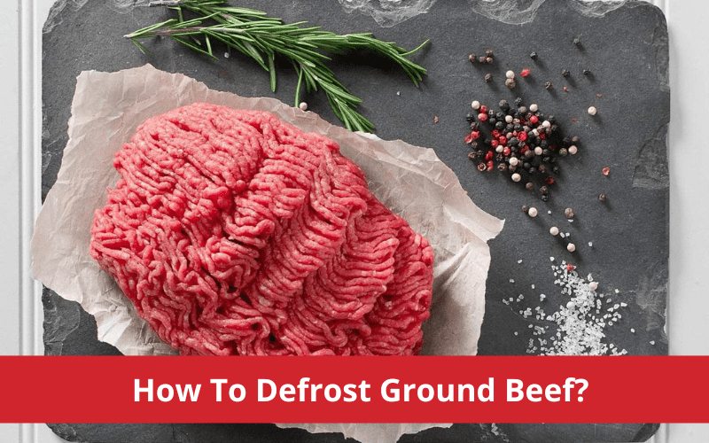 how to defrost ground beef
