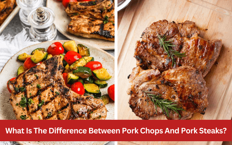what is the difference between pork chops and pork steaks