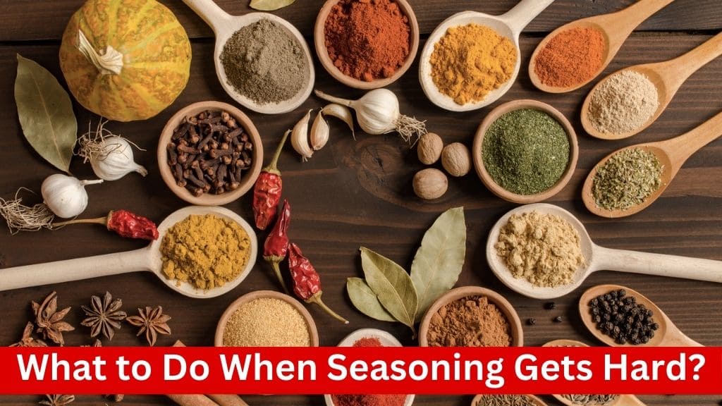 what to do when seasoning gets hard